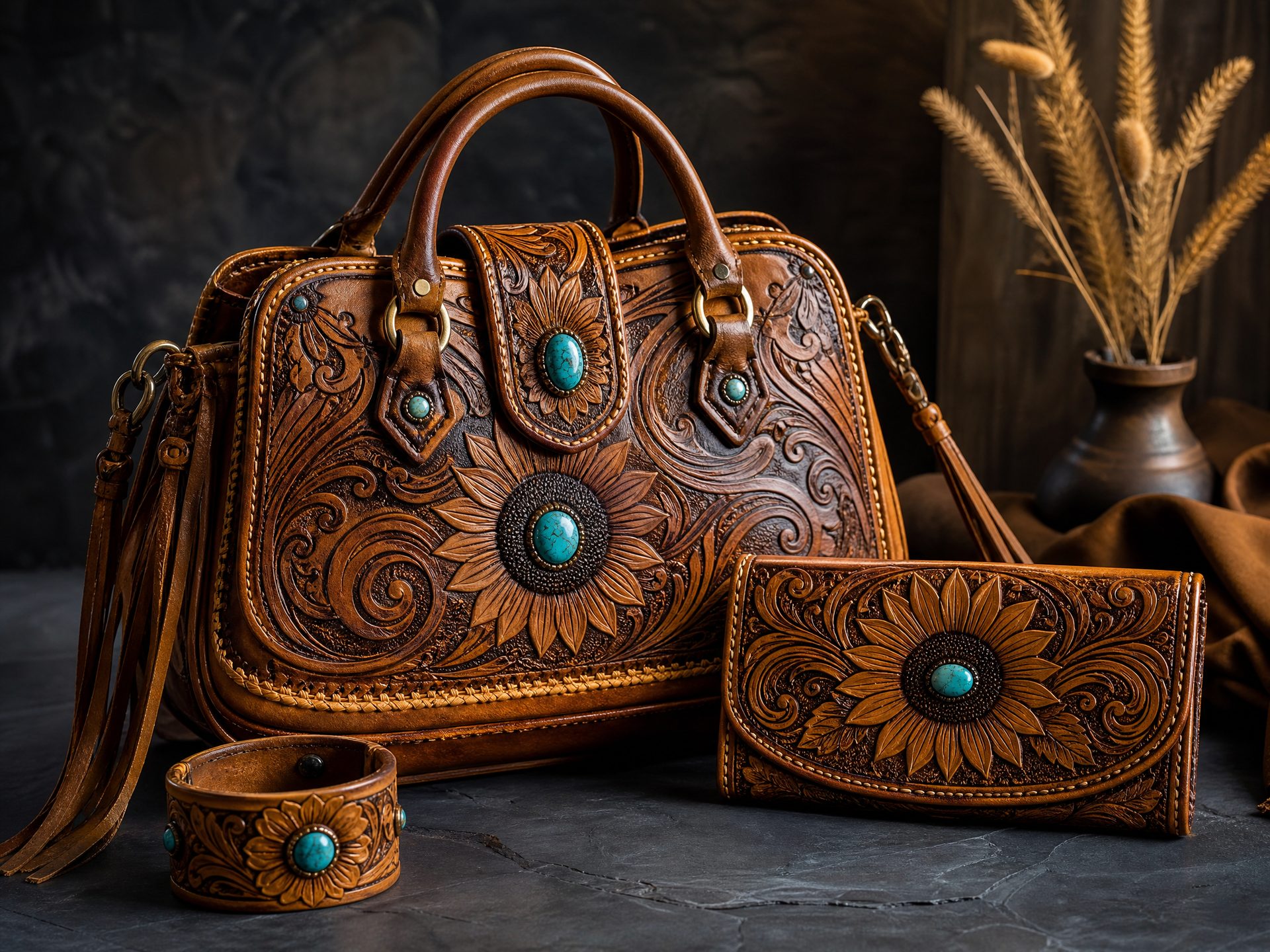 Custom tooled leather creations